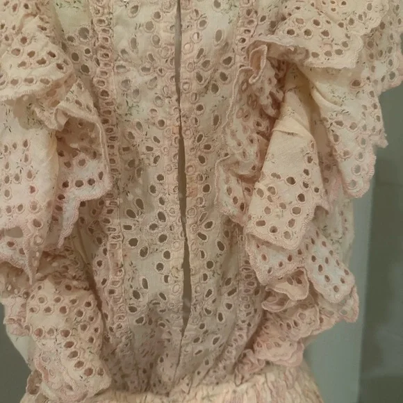 Love Shack Fancy Dora dress pink parfait XS - Picture 6 of 6